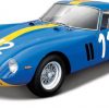 Ferrari 250 GTO Nr# 112 Blauw / Gele Streep 1-24 Burago Racing