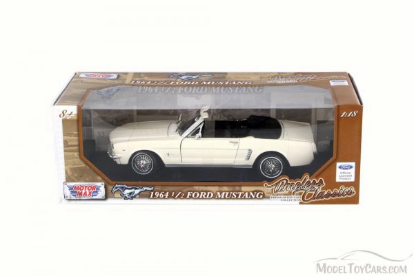 Ford Mustang 1964 1/2 Cabriolet Beige 1-18 Motormax