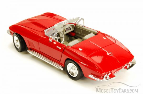 Chevrolet Corvette 1967 Rood 1-24 Motormax