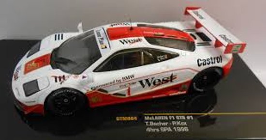 McLaren F1 GTR #1 Drivers:T.Bscher/P.Kox 4hrs Spa 1996 1-43 Ixo Models