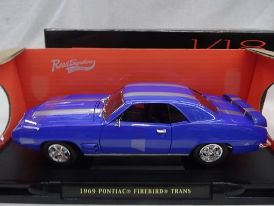 Pontiac Firebird Trans Am 1969 Blauw 1-18 Lucky Diecast