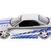 Brian's Nissan Skyline GT-R 34 Fast & Furious Zilver Jada Toys 1-24