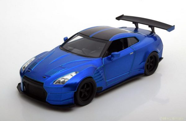 Brian´s Nissan GT-R ( R35) Ben Sopra Fast and The Furious Blauw 1-24 Jada Toys