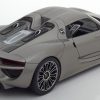 Porsche 918 Spyder Hard-top - Grijs Metallic 1:18 Welly