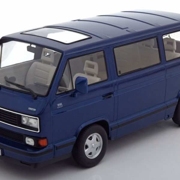 Volkswagen Bus T3 Multivan 1992 Blauw 1-18 KK Scale Limited 1750 Pieces