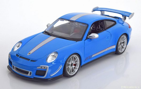 Porsche 911 GT3 RS 4.0 2011 1:18 Blauw Burago