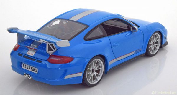 Porsche 911 GT3 RS 4.0 2011 1:18 Blauw Burago