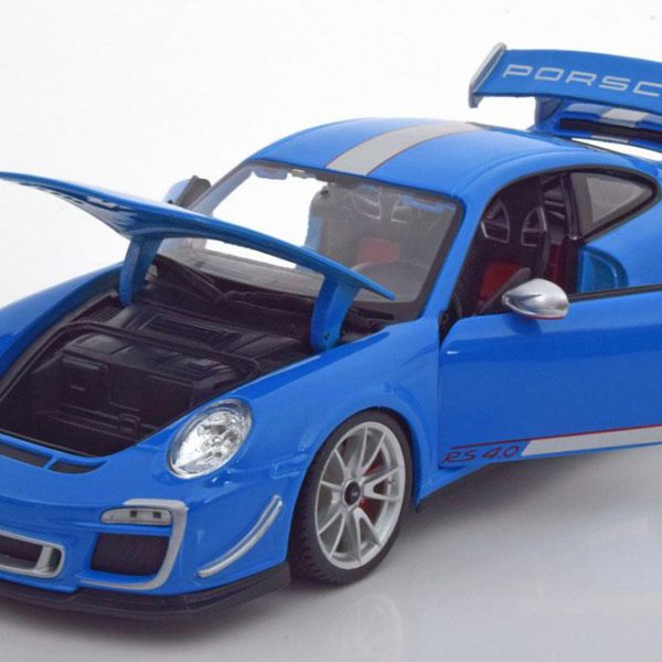 Porsche 911 GT3 RS 4.0 2011 1:18 Blauw Burago