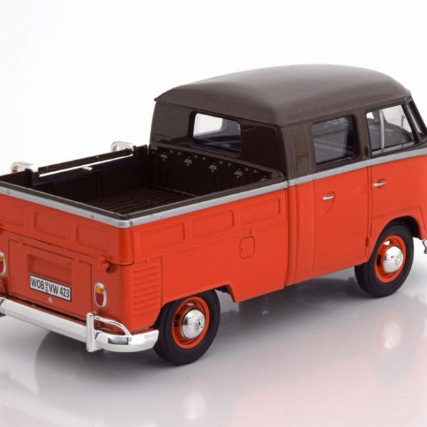 Volkswagen T1 Type 2 Pick Up met Huif Grijs/Bruin 1-24 Motormax