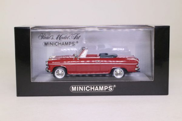 Borgward Isabella Cabriolet 1959 Rood 1-43 Minichamps Limited 2016 pcs.