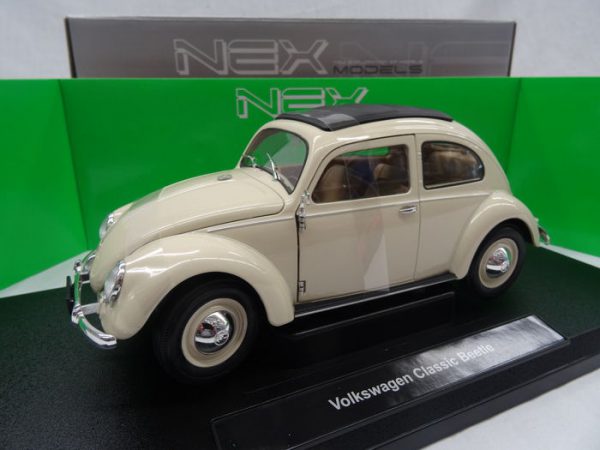 Volkswagen Kever Brezelfenster 1950 Beige 1:18 Welly
