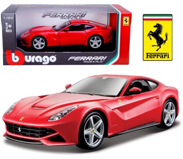 Ferrari F12 Berlinetta 2012 Rood 1-24 Burago Race en Play