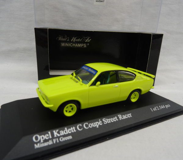 Opel Kadett C Coupé Street Racer 1:43 Minardi F1 Green Minichamps