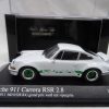 Porsche Carrera RSR 1973 Wit met groen 1:43 Minichamps