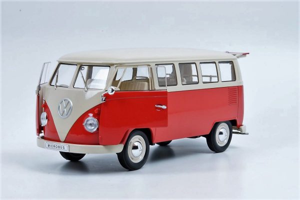 Volkswagen T1 Microbus 1963 Rood 1:18 Welly