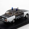 Volvo 244 Swedish Police 1978 Zwart/Wit 1-43 PremiumX