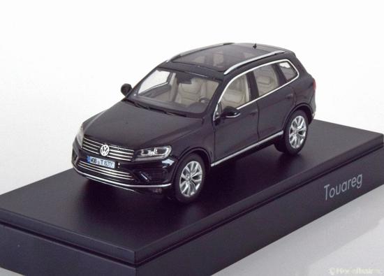 Volkswagen Touareg 2015 Zwart Metallic 1-43 Herpa