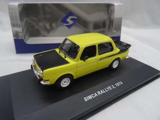 Simca Rallye 2 1974 Geel/Zwart 1:43 Solido