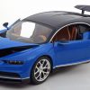 Bugatti Chiron 2016 - Blauw/Zwart Schaal 1:18 Bburago