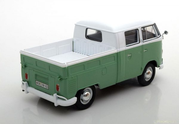 Volkswagen T1 Type 2 Pick Up Wit / Groen 1-24 Motormax