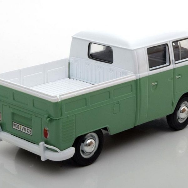 Volkswagen T1 Type 2 Pick Up Wit / Groen 1-24 Motormax