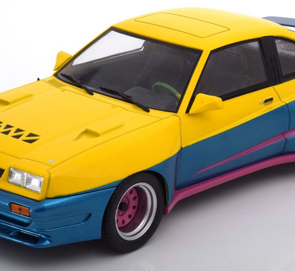 Opel Manta B Mattig 1991 MCG Models 1-18 Geel / Blauw