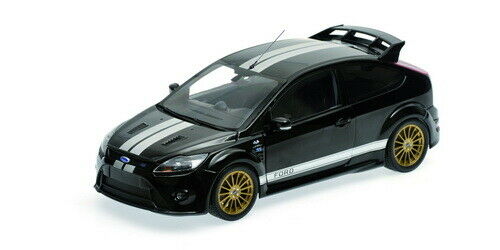 Ford Focus RS 2010 ( 1966 Ford MK.II Tribute ) Le Mans Classic Edition Zwart / Zilver 1-18 Minichamps Limited 702 Pieces