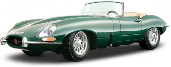 Jaguar E Type Cabrio 1961 Groen 1-18 Burago