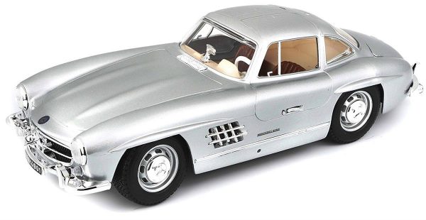 Mercedes-Benz 300 SL 1954 Zilver 1-18 Burago