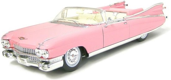 Cadillac Eldorado Biarritz 1959 Roze Maisto 1-18