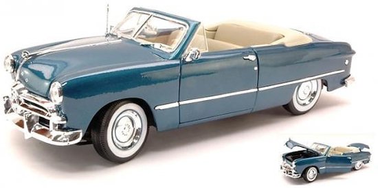 Ford Roadster 1949 Maisto Blauw Metallic - schaal 1/18