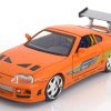 Toyota Supra Brian's "Fast and Furious 1:24 Oranje Jada Toys