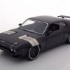 Dom's Plymouth GTX Fast and Furious 8 2017 Zwart 1/24 Jada Toys