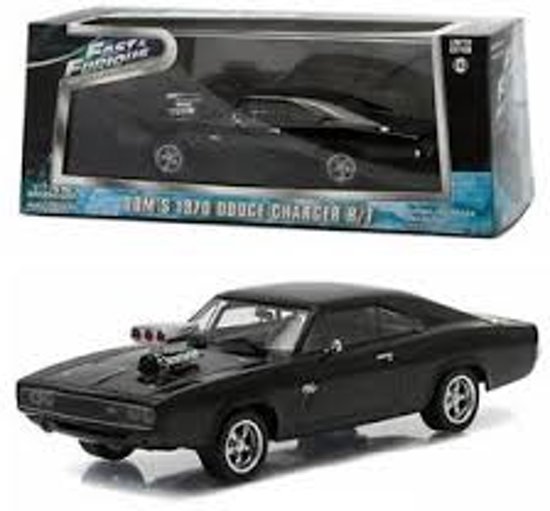 Dom's Dodge Charger R/T 1970 Zwart 1-43 Greenlight Collectibles