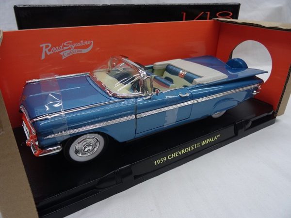 Chevrolet Impala Convertible 1959 Blauw 1-18 Lucky Diecast