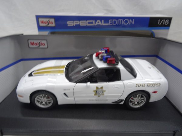 Chevrolet Corvette Z06 Police State Trooper 1-18 Maisto