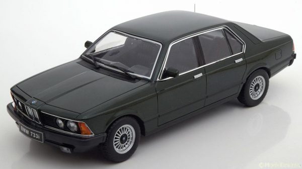 BMW 733i E23 1977 Donkergroen Metallic 1-18 KK Scale Limited 1000 Pieces