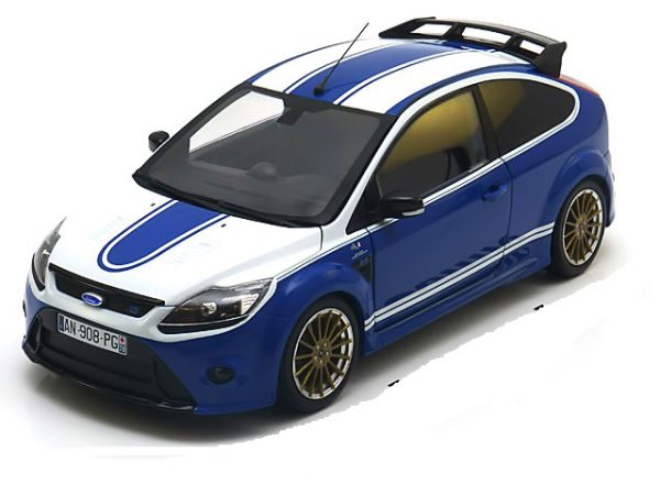 Ford Focus RS "Tribute 2010"Blauw / Wit 1-18 Minichamps Limited 702 Pieces