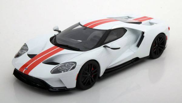 Ford GT 2017 Wit/Rood 1:18 GT Spirit Limited 1500 pcs.