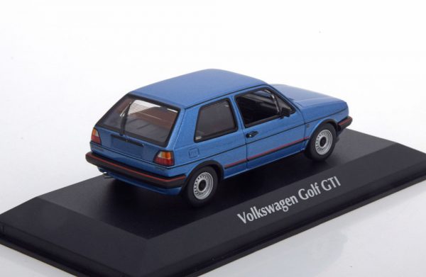 Volkswagen Golf II GTi 1985 Blauw Metallic 1-43 Maxichamps