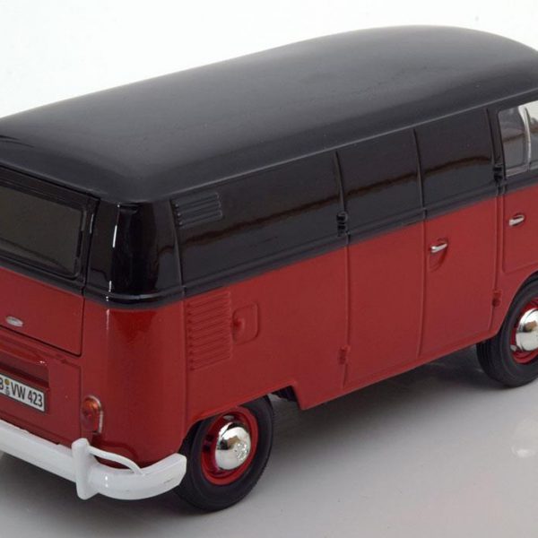 Volkswagen Type 2 T1 Delivery Van - Rood/Zwart -1-24 -Motormax