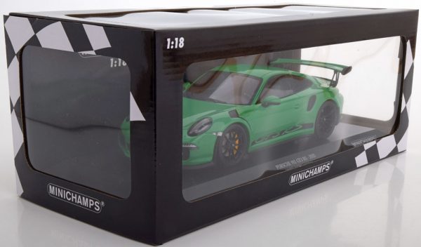 Porsche 911 (991) GT3 RS 2015 Groen / Black 1-18 Minichamps Limited 222 Pieces