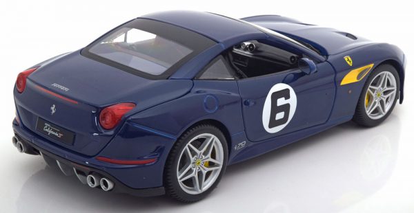 Ferrari California T "The Sunoco" 70th Anniversary Collection Blauw 1-18 Burago