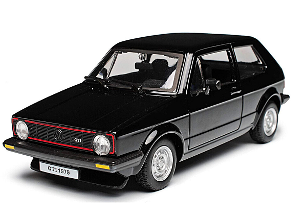 Volkswagen Golf I GTI 1979 Zwart 1-24 Burago