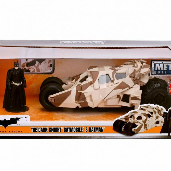 The Dark Knight Batmobile & Batman Camouflage 1:24 Jadatoys