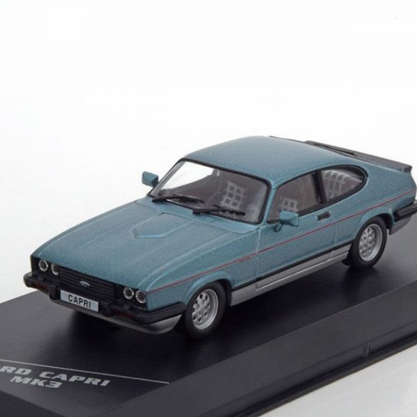 Ford Capri III 2.8 Injection Blauw Metallic 1-43 Whitebox Limited 1000 Pieces