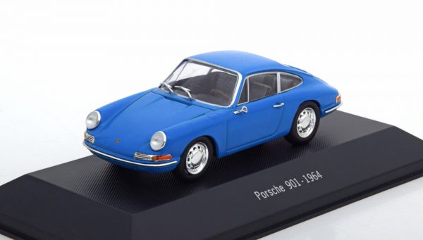 Porsche 901 1964 Blauw 1-43 Atlas Porsche Collection