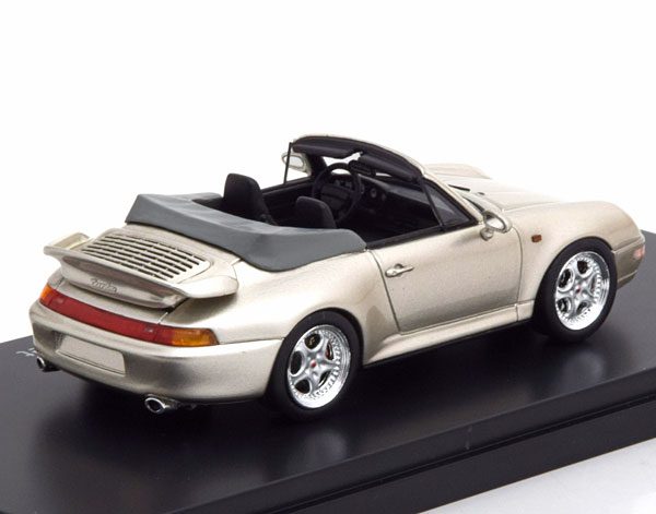 Porsche 911 ( 993 ) Turbo Cabriolet 1-43 Zilver Schuco Pro R Limited 1000 Pieces