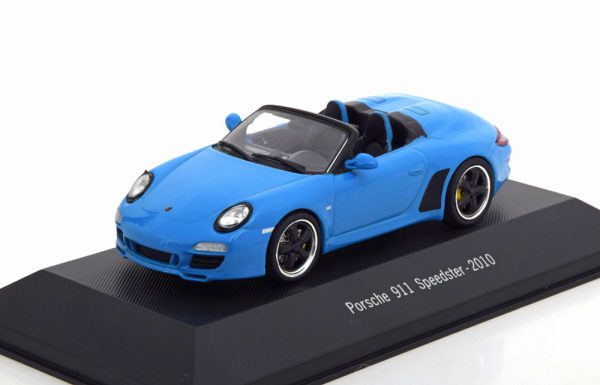 Porsche 911 (997) Speedster 2010 Blauw 1-43 Atlas Porsche Collection