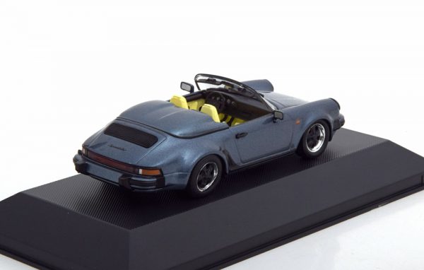 Porsche 911 Speedster 1989 Blauw Metallic 1-43 Atlas Porsche Collection
